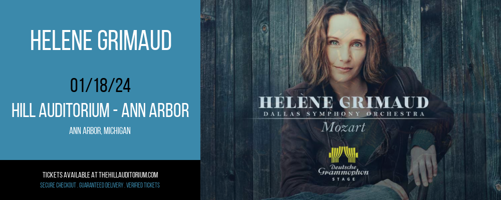 Helene Grimaud at Hill Auditorium