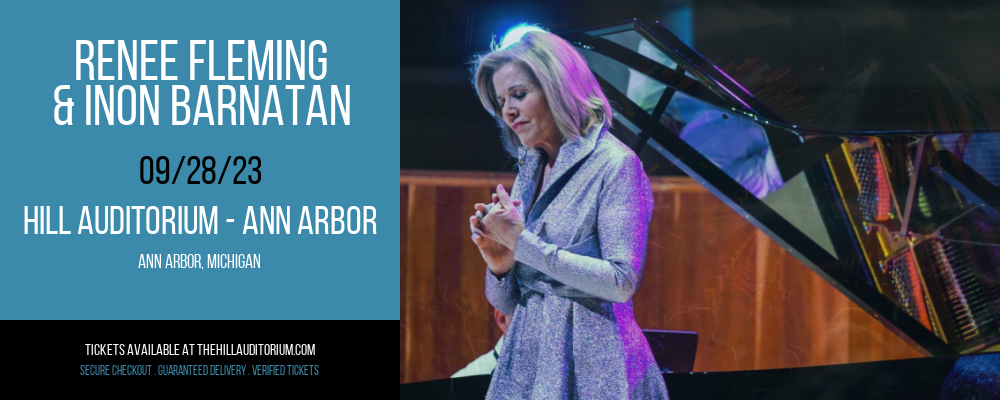 Renee Fleming & Inon Barnatan at Hill Auditorium