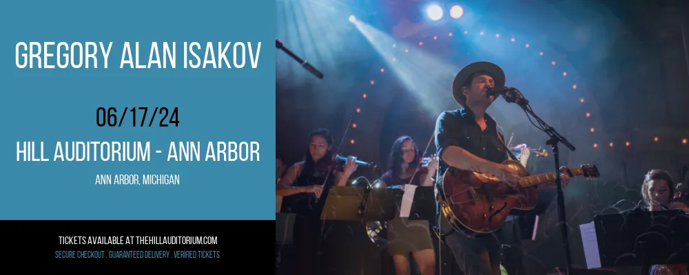 Gregory Alan Isakov at Hill Auditorium